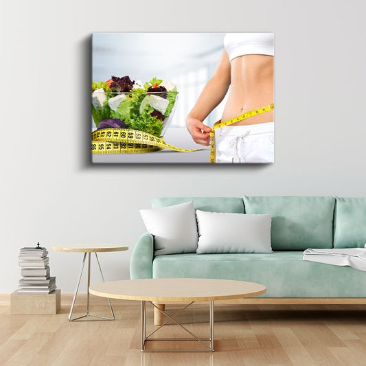 Beslenme Koçu - İdeal Ölçüler Kanvas Tablo