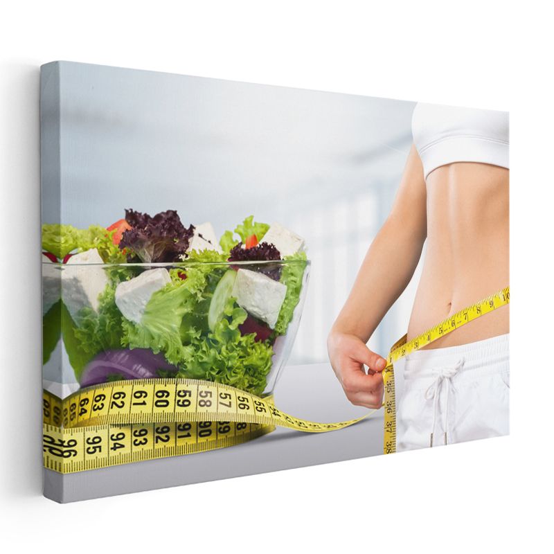 Beslenme Koçu - İdeal Ölçüler Kanvas Tablo