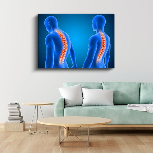 Fizyoterapist - Omurga Sağlığı Kanvas Tablo