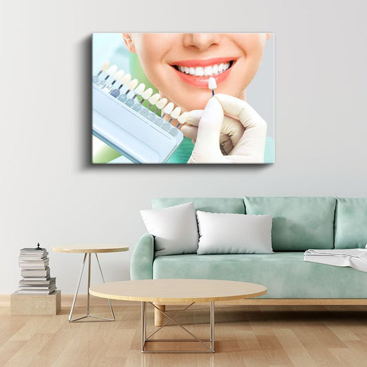 Diş Hekimi - Profesyonel Diş Beyazlatma ve Bleaching Tedavisi Kanvas Tablo