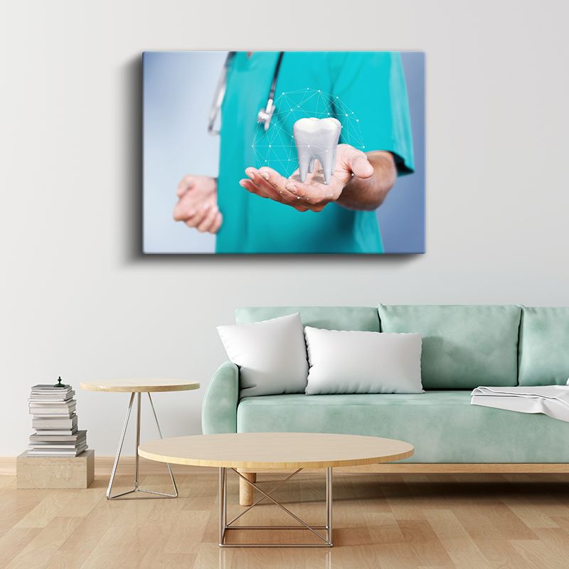 Diş Hekimi - Dijital Diş Teknolojisi Kanvas Tablo
