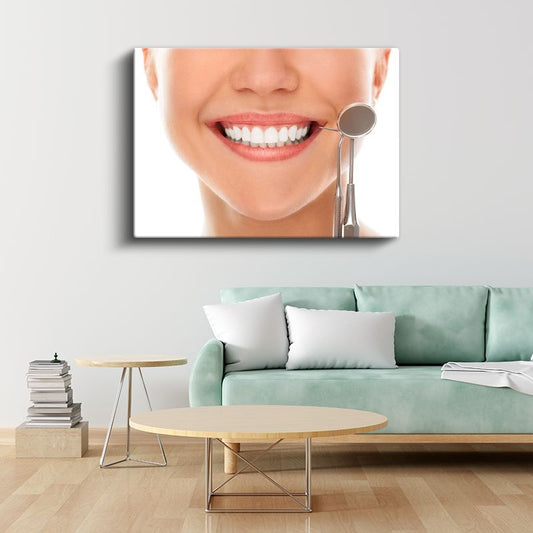 Diş Hekimi - Ağız Muayenesi Kanvas Tablo