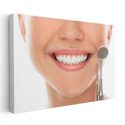 Diş Hekimi - Ağız Muayenesi Kanvas Tablo