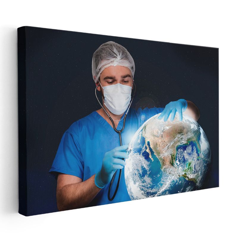 Sağlık Uzmanı - Küresel Sağlık Hizmeti Kanvas Tablo