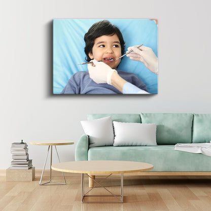 Çocuk Diş Hekimi - Pedodonti Tedavisi Kanvas Tablo