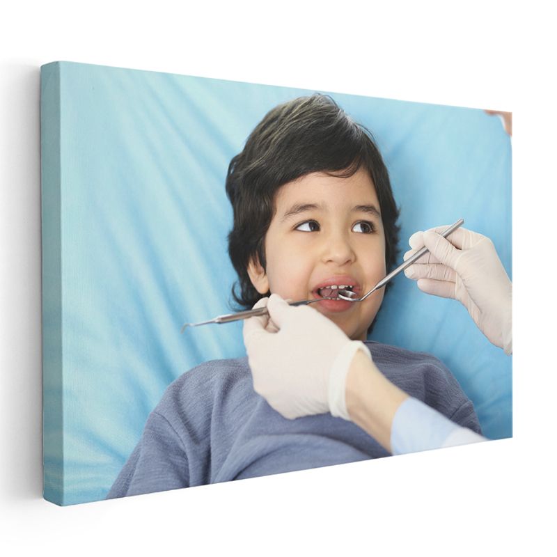 Çocuk Diş Hekimi - Pedodonti Tedavisi Kanvas Tablo