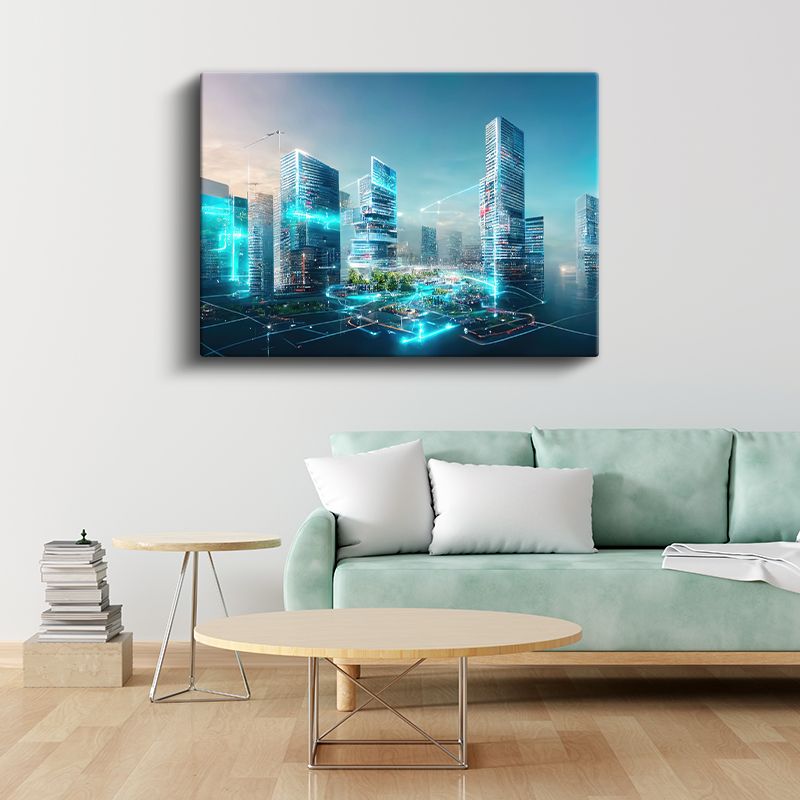 Mimar - Dijital Şehir Planlaması Kanvas Tablo