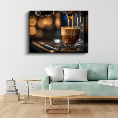 Barista - Espresso Hazırlama Sanatı Kanvas Tablo