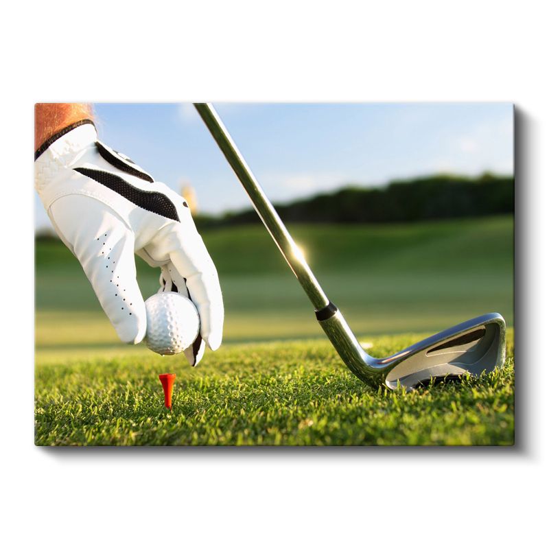 Golf Eğitmeni - Yeşil Sahada Vuruş Tekniği Kanvas Tablo