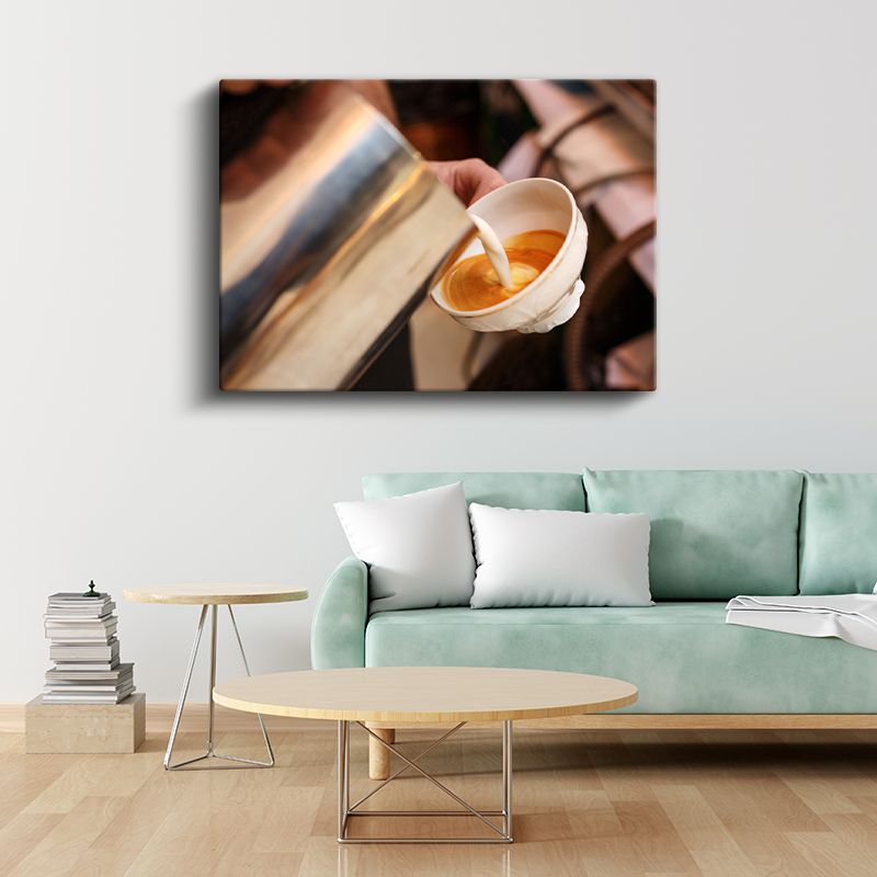 Barista - Latte Art Hazırlama Sanatı Kanvas Tablo
