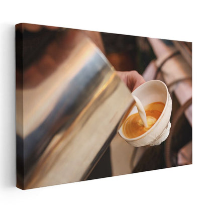Barista - Latte Art Hazırlama Sanatı Kanvas Tablo