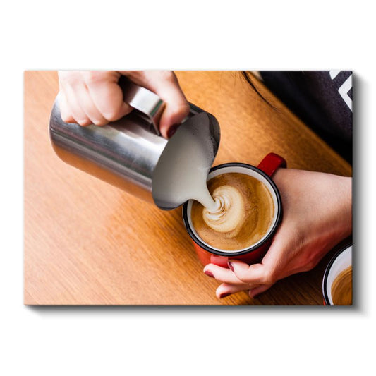 Barista - İleri Seviye Latte Art Teknikleri Kanvas Tablo