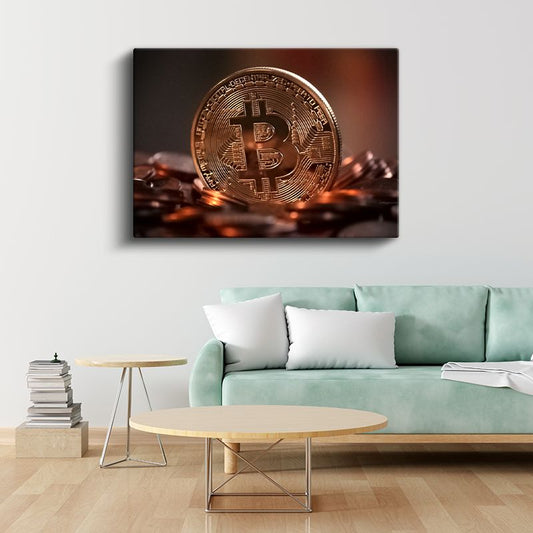 Finans Danışmanı - Bitcoin Değer Analizi Kanvas Tablo