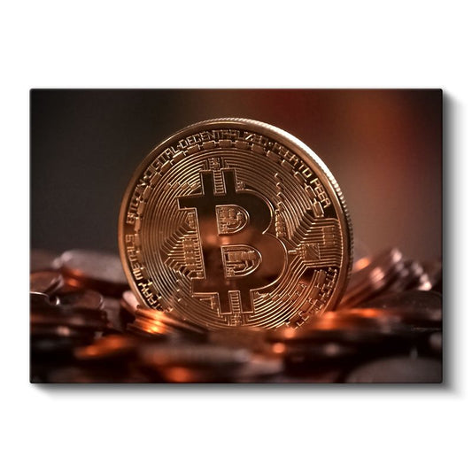 Finans Danışmanı - Bitcoin Değer Analizi Kanvas Tablo