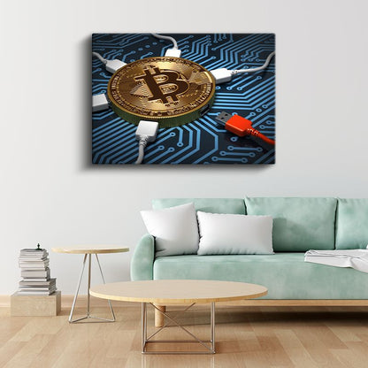Ağ Güvenlik Uzmanı - Kripto Para Madenciliği Kanvas Tablo