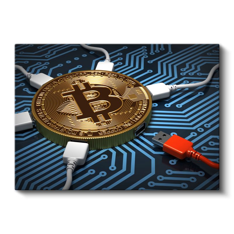 Ağ Güvenlik Uzmanı - Kripto Para Madenciliği Kanvas Tablo