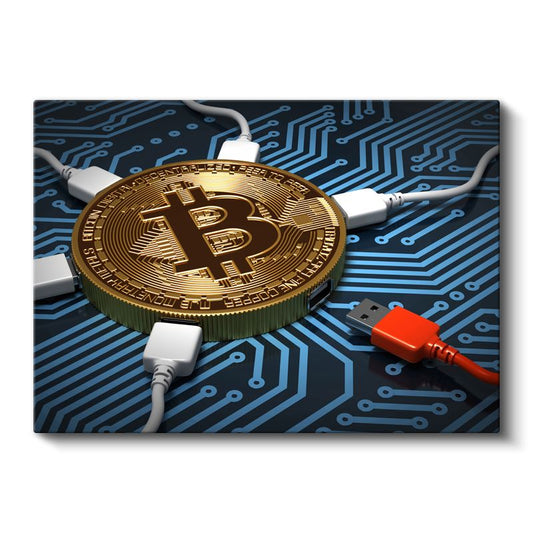 Ağ Güvenlik Uzmanı - Kripto Para Madenciliği Kanvas Tablo