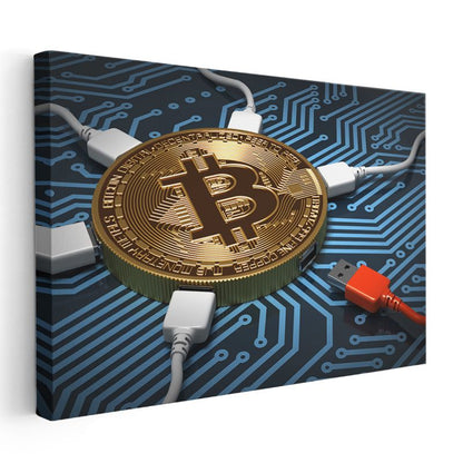 Ağ Güvenlik Uzmanı - Kripto Para Madenciliği Kanvas Tablo