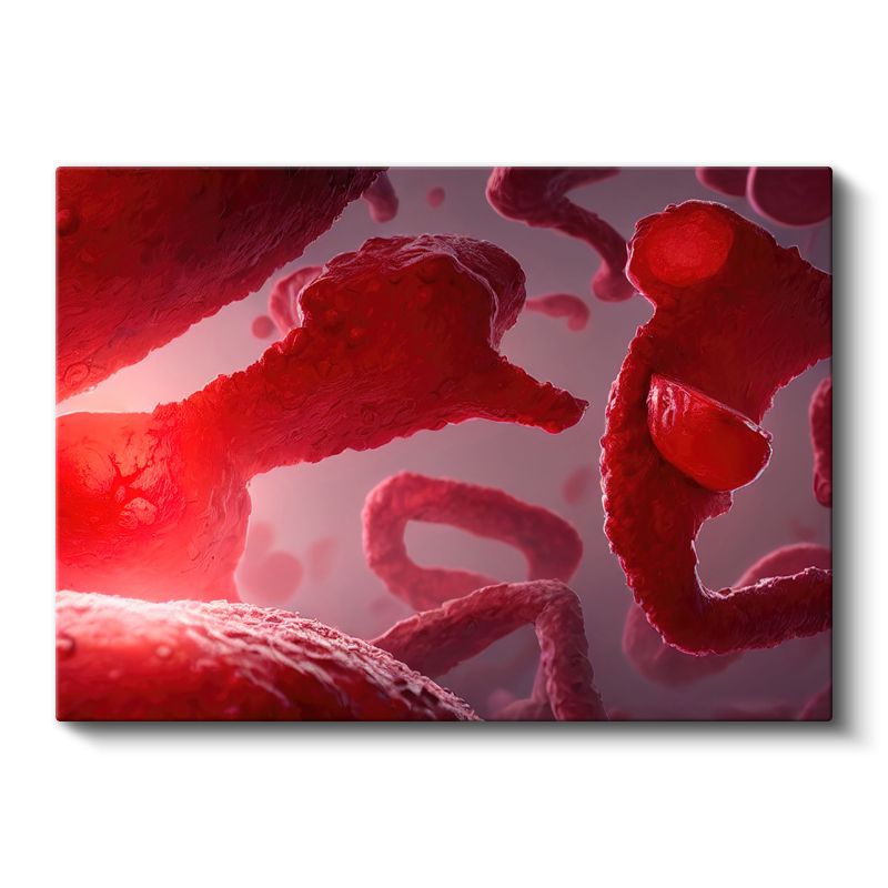 Mikrobiyolog - Kan Damarları Araştırması Kanvas Tablo