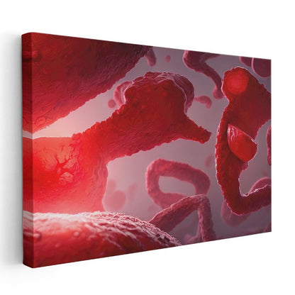 Mikrobiyolog - Kan Damarları Araştırması Kanvas Tablo