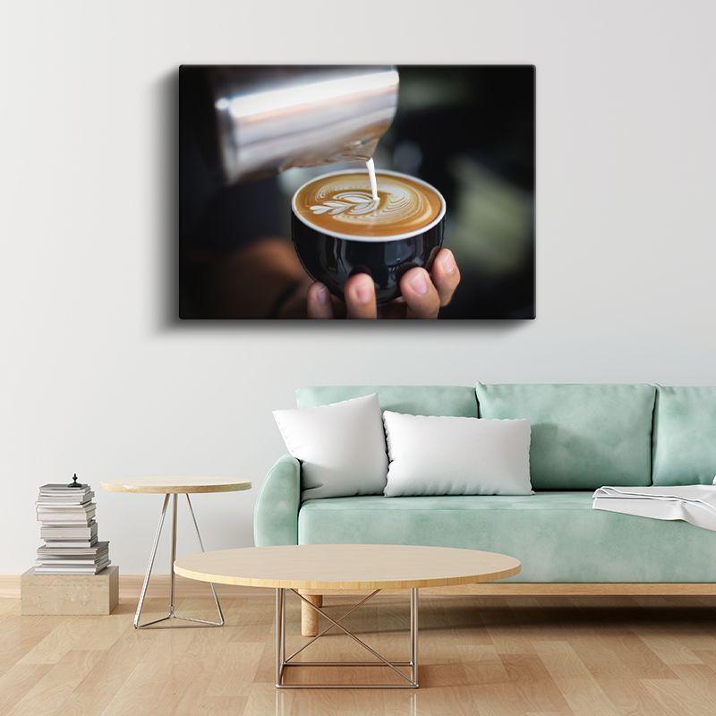 Barista - Dekoratif Latte Art ve Profesyonel Kahve Sunumu Kanvas Tablo