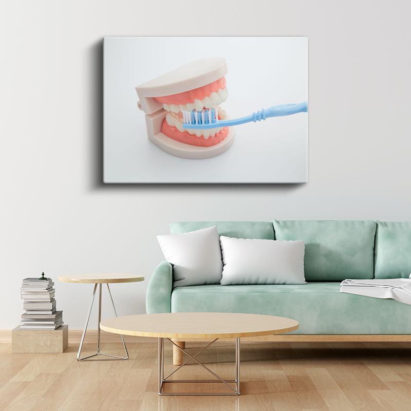 Diş Teknisyeni - Diş Protez Modeli Kanvas Tablo