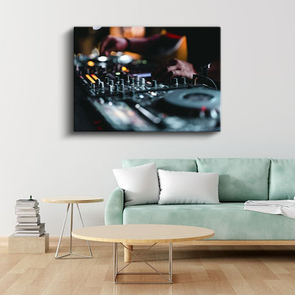 DJ - Profesyonel Mikser Performansı Kanvas Tablo