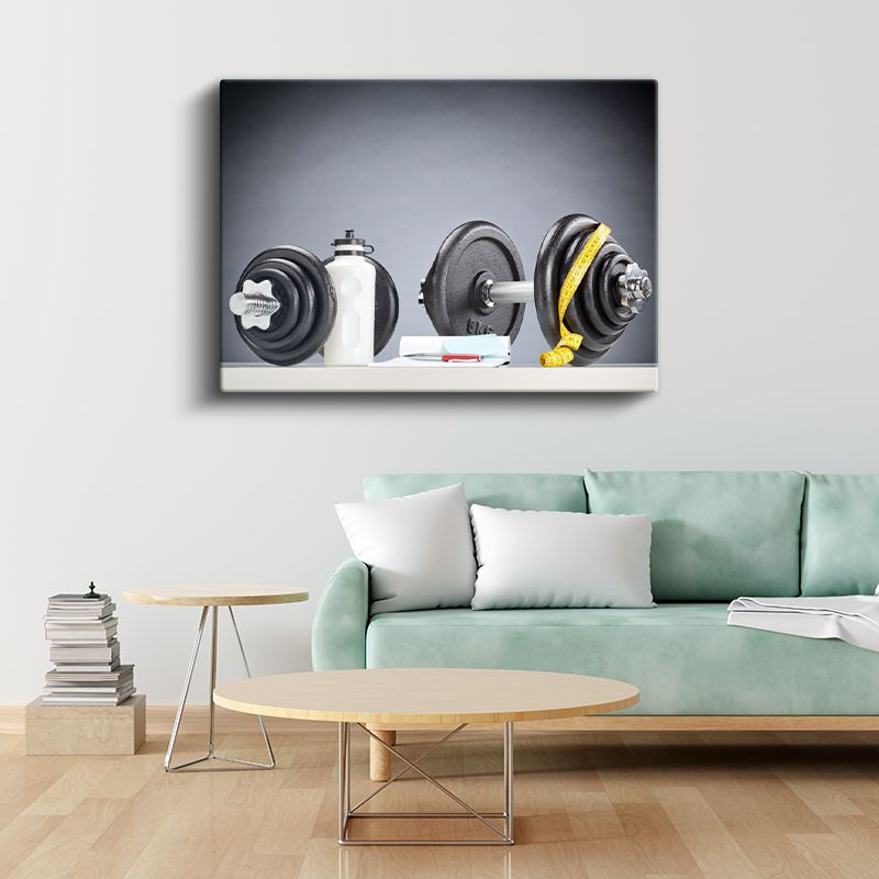 Spor Danışmanı - Fitness Ekipmanları Kanvas Tablo