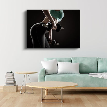 Personal Trainer - Güç Antrenmanı Kanvas Tablo