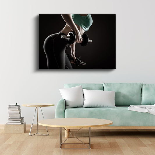 Personal Trainer - Güç Antrenmanı Kanvas Tablo