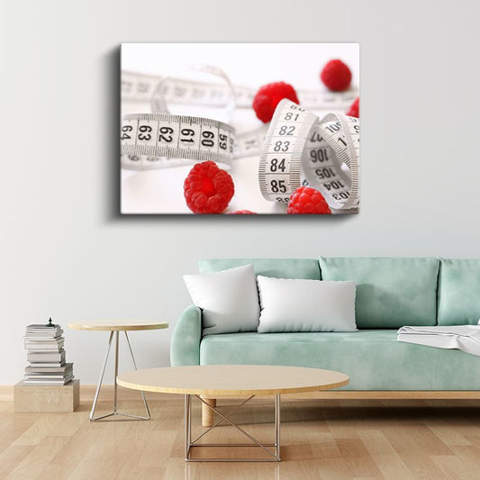 Diyetisyen - Sağlıklı Beslenme Ölçüleri Kanvas Tablo