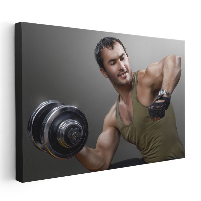 Vücut Geliştirme Antrenörü - Kas Gelişimi Kanvas Tablo