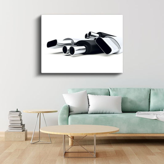 Otomotiv Mühendisi - Egzoz Sistemleri Kanvas Tablo