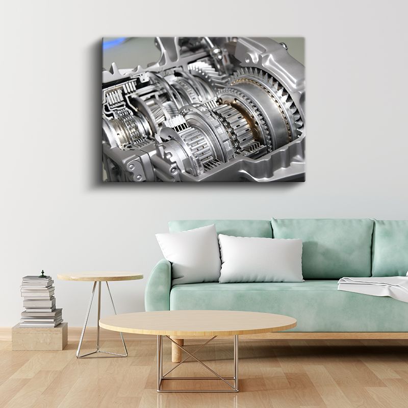 Otomotiv Tamircisi - Şanzıman Dişli Sistemi Kanvas Tablo