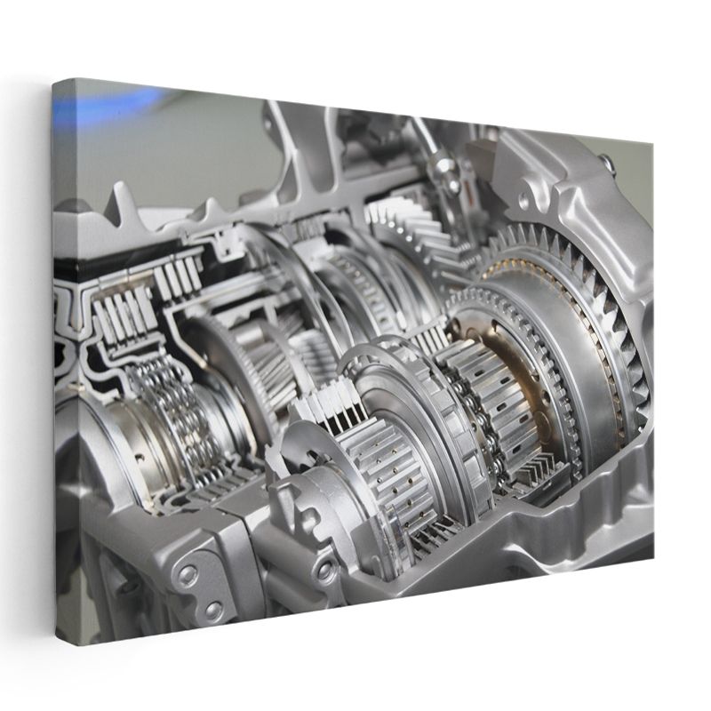 Otomotiv Tamircisi - Şanzıman Dişli Sistemi Kanvas Tablo