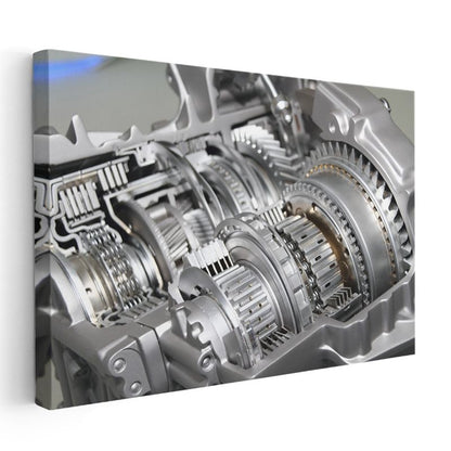 Otomotiv Tamircisi - Şanzıman Dişli Sistemi Kanvas Tablo