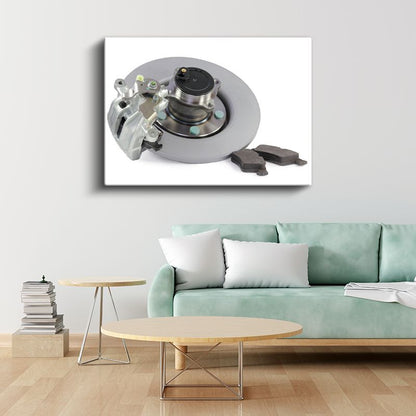 Otomotiv Teknisyeni - Fren Sistemi Bileşenleri Kanvas Tablo