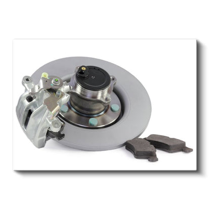 Otomotiv Teknisyeni - Fren Sistemi Bileşenleri Kanvas Tablo