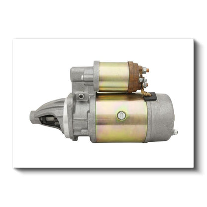 Motor Teknisyeni - Marş Motoru Detayı Kanvas Tablo