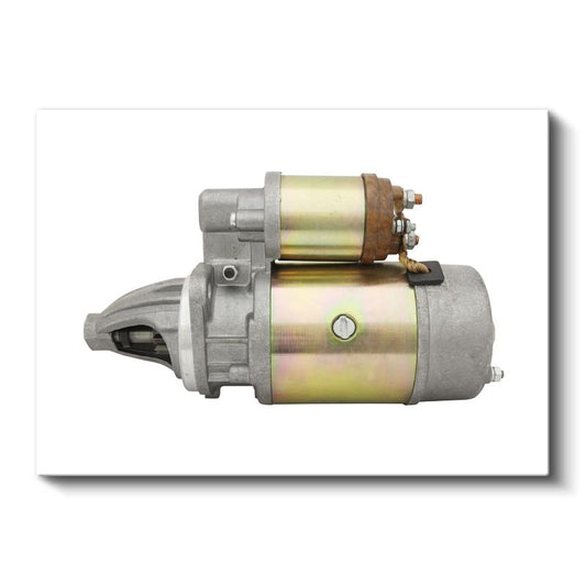Motor Teknisyeni - Marş Motoru Detayı Kanvas Tablo