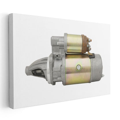 Motor Teknisyeni - Marş Motoru Detayı Kanvas Tablo