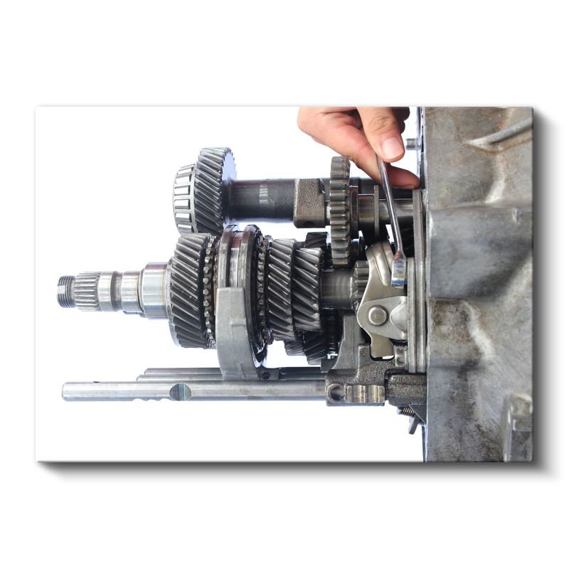 Otomotiv Tamircisi - Şanzıman Montaj Tekniği Kanvas Tablo