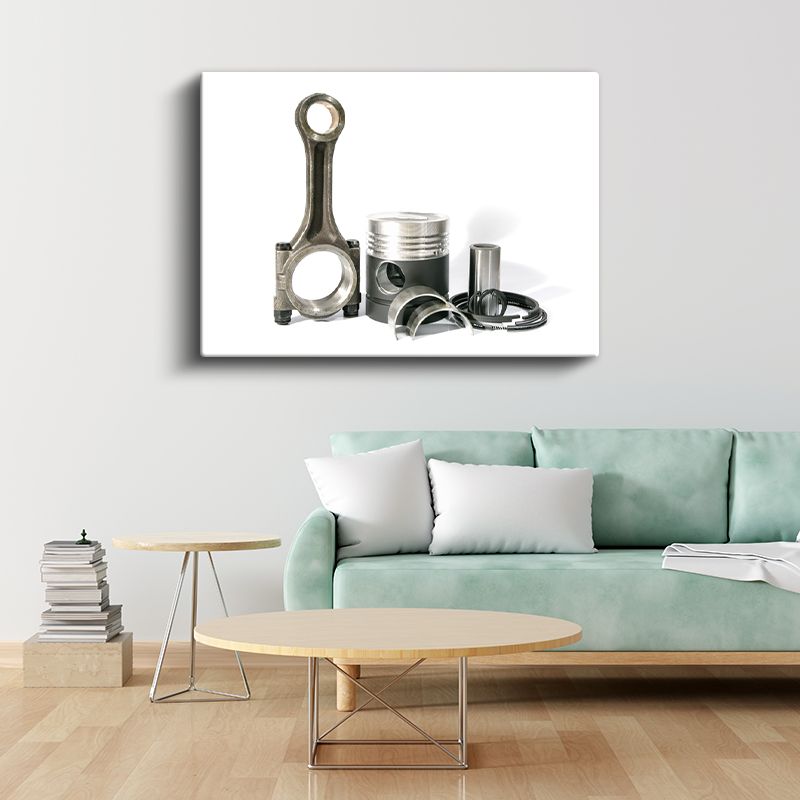 Motor Teknisyeni - Piston ve Biyel Kolu Sistemi Kanvas Tablo