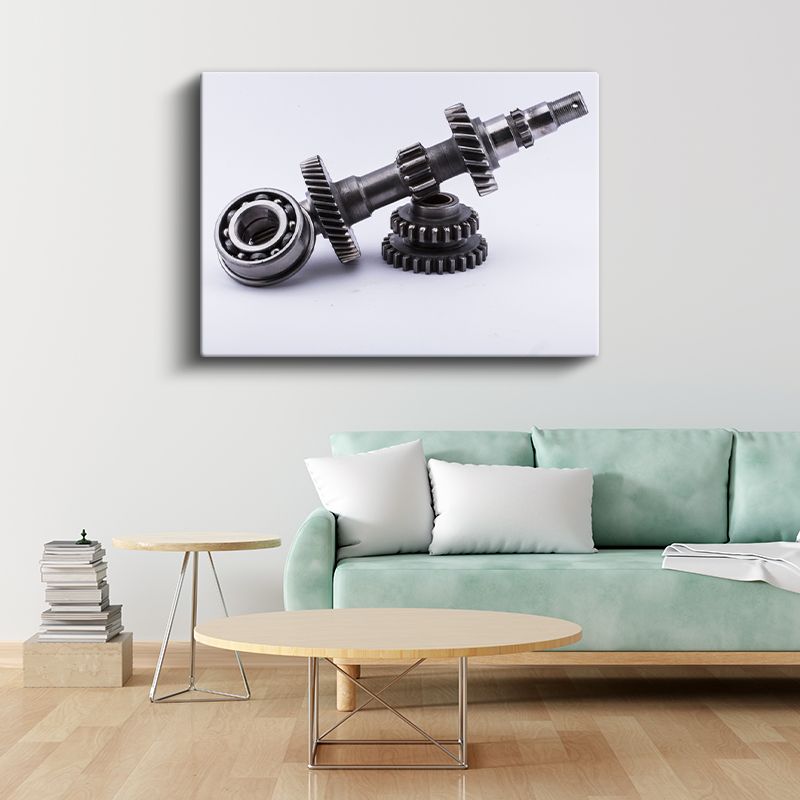 Otomotiv Mühendisi - Şanzıman Mili ve Dişlileri Kanvas Tablo