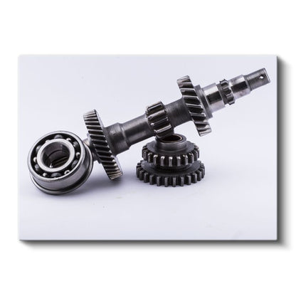 Otomotiv Mühendisi - Şanzıman Mili ve Dişlileri Kanvas Tablo