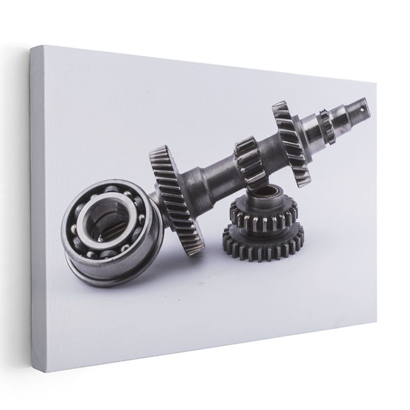 Otomotiv Mühendisi - Şanzıman Mili ve Dişlileri Kanvas Tablo