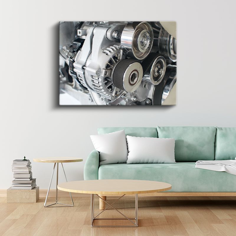 Otomotiv Mühendisi - Alternatör Kayış Sistemi Kanvas Tablo