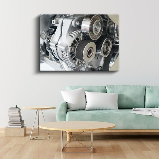 Otomotiv Mühendisi - Alternatör Kayış Sistemi Kanvas Tablo