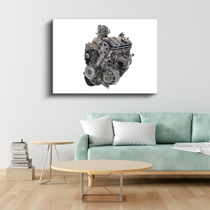 Motor Teknisyeni - Araç Motoru Detayı Kanvas Tablo