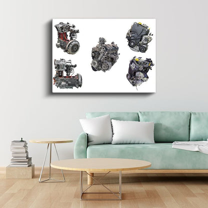 Motor Ustası - Çoklu Motor Sistemleri Kanvas Tablo